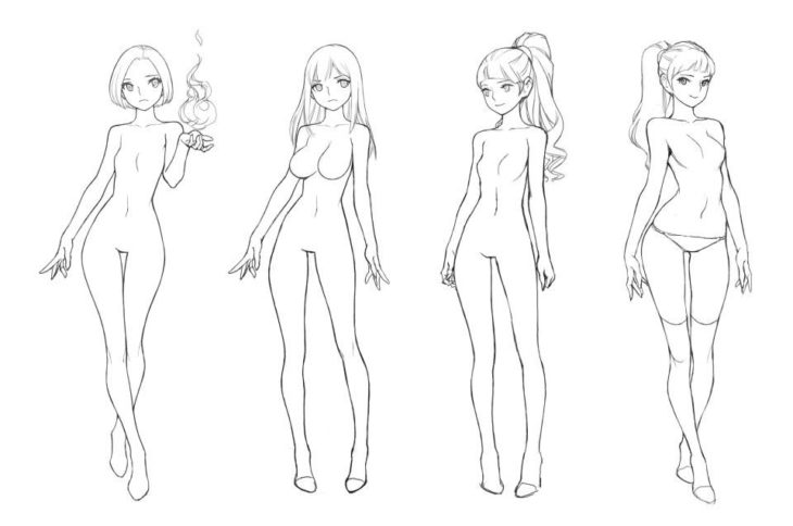 рисунки для срисовки голые девушки