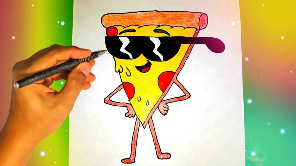 Как нарисовать коробку пиццы