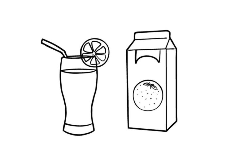 Как рисовать сок