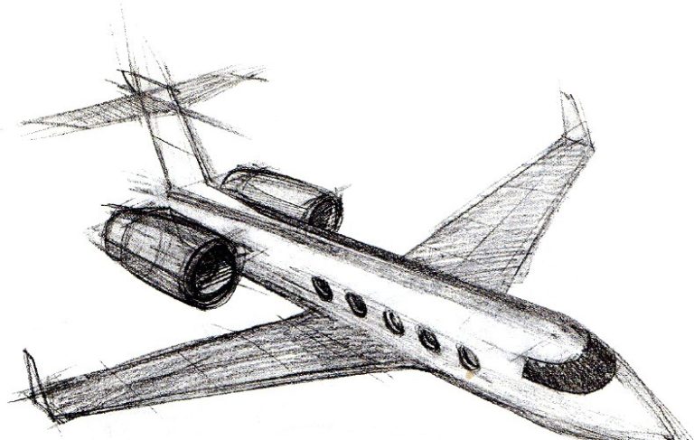Картинки самолета для срисовки