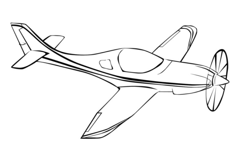 Картинки самолета для срисовки