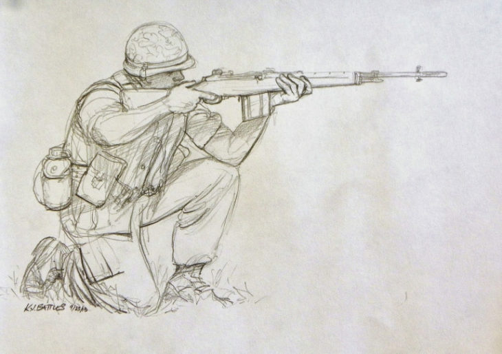 Что можно нарисовать на тему солдат