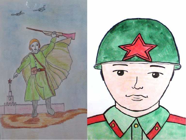 Картинки о войне для срисовки легкие