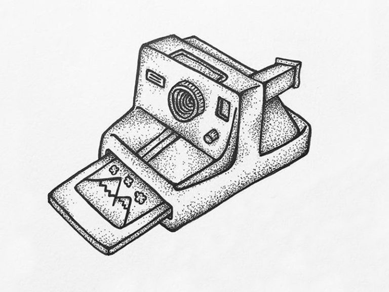 Мини полароиды рисунки