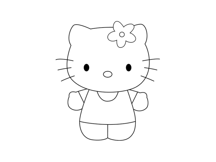 Как нарисовать hello kitty картинки