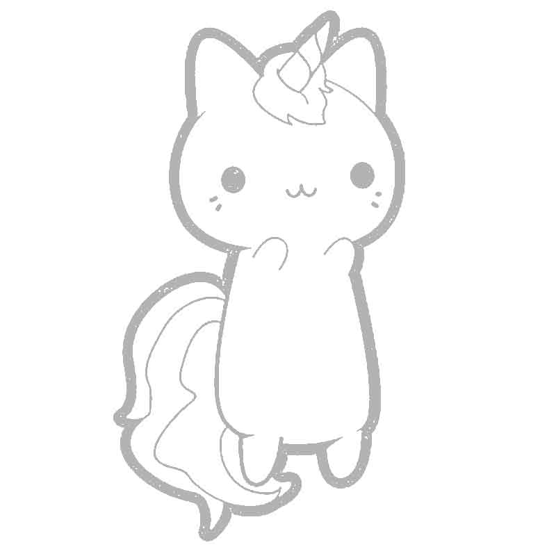 Милые котики раскраска